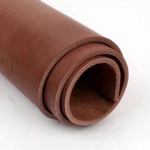 Hardcore leather material 4mm thick deep brown high-density yellow cow head layer vegetable tanned leather knife sheath waist