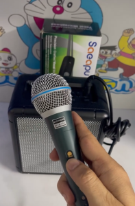[HCM] Mic có dây BETA 58A chuyên dùng Karaoke trên Loa Kéo Âmly Mixer