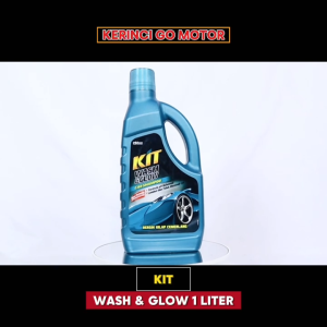 KIT Wash & Glow 1 Liter Car Shampoo Sampo Sabun Cuci Mobil Motor Sepeda Cairan Pembersih Kendaraan
