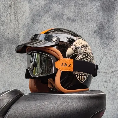 ORZ | Retro Motorcycle Helmet 3/4 Safety