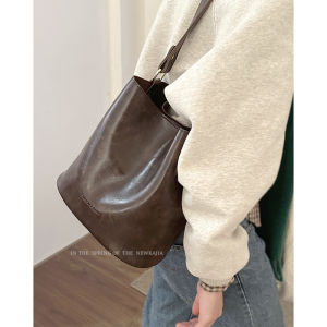 Korean Style Fancy Retro Bags Womens 2023 New Arrival Fall Winter Fashion Satchel Bucket Bag Minority All-Match Crossbody Bag