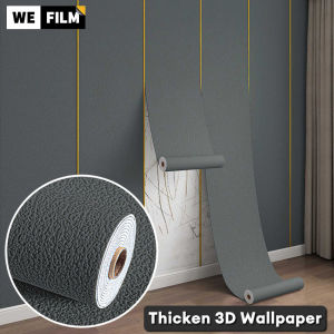 Menebal kertas dinding diri pelekat Diatom lumpur tekstur dinding pelekat kalis air kelembapan-bukti penebat bunyi 3D Wallpaper TV latar belakang hiasan