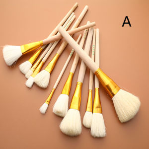 12pc Pottery Art Wool Brush Set for Ceramic Glaze/painting Coloring Watercolor