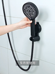 Suction Cup Shower Head Holder Wall Mount No Drilling Handheld Shower Holder Adjustable Angle For Bathroom Toilet