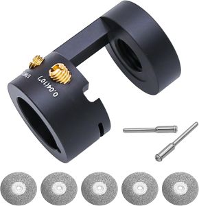 เครื่องลับทังสเตนสำหรับเชื่อม TIG อลูมิเนียม เครื่องเจียรทังสเตนอิเล็กโทรด TIG พร้อมก้านเชื่อมต่อ 2 อัน แผ่นเจียร 4 ชิ้น