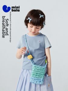 MINI BALA | Layered Effect Cute Cool Cotton Stretch Girls T-shirt