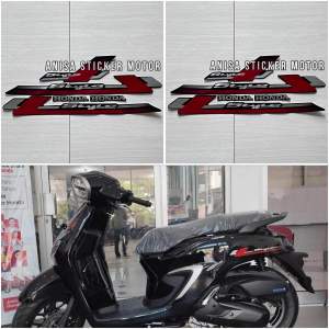 STIKER STRIPING MOTOR STYLO 160 2024 HITAM