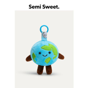Unique Design Plush Earth Keychain