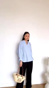 Blouse Wanita Korean Style - Atasan Kekinian - Bahan Katun Poplin Premium