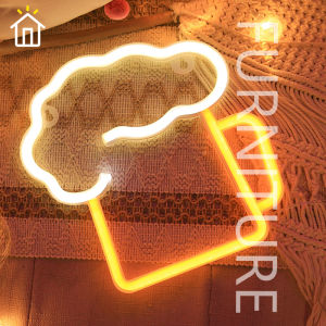 New LED neon lamp beer cup modeling lamp creative bar drinking beer decorative lamp