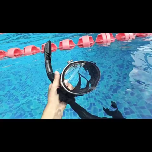 GOGO Semi-dry Snorkel Set Snorkeling Set for Adult Diving Mask With Snorkel Breathing Tube Anti-Leak