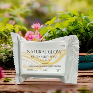 NATURAL GLOW Gluta Milky Soap 100G gentle cleansing blemishes skin reduce acne deep hydration skin whitening for all skin type