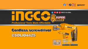 INGCO 4V 4NM CORDLESS SCREWDRIVER SET | 24 BITS | CSDLI04425