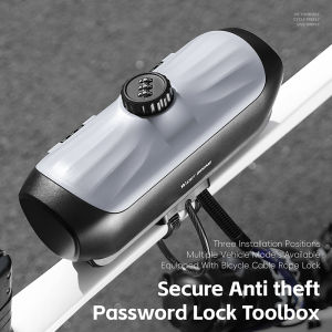 WEST BIKING Mật Khẩu Lưu Trữ Hộp Đường Núi Túi khung xe đạp vỏ cứng Key Chống Trộm Hộp An Toàn Bền Lưu Trữ đầu phía trước túi hình ống Với khóa cáp thép Phụ kiện đi xe đạp