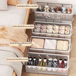 PVC No-Install Transparent Shoe Storage Box Reinforced Steel Frame Foldable