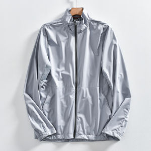 Couples Outdoor Lightweight Breathable Sun Protection Sports Casual Stand Collar Jacket Autumn Mens Fashion Urban Style Zipper Pocket