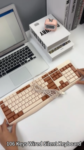 BOW K160U สาย น้อยกว่า เสียงรบกวน สำนักงาน แป้นพิมพ์ เอบีเอส โค้ง แป้นพิมพ์ แป้นพิมพ์ สำหรับ เดสก์ท็อป แล็ปท็อป