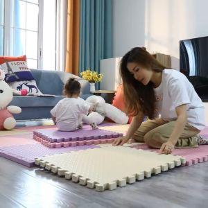 แผ่นรองคลาน โฟมยางจิ๊กซอว์ แผ่นยางรองคลาน แผ่นโฟมปูพื้น จิ๊กซอว์กันกระแทก ปูห้องเด็ก 1.2cmขนาด 30x30cmมีกันลื่น [ราคาต่อแผ่น]