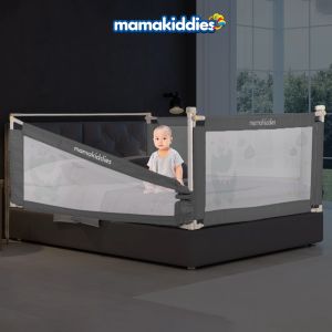 [5th Gen] MAMAKIDDIES Anti Fall Baby Bed Fence Baby Bed Guard Baby Rail Guard Baby Safety Baby Bed Rail Guard Penghadang