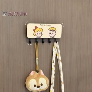 Creative Wall Decorative Clothes Hook Cartoon Cover-Ugly No-Punching Door Back Clothes Hanger Entrance Wall Hook