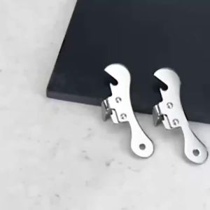 1pc Stainless Steel Multi-Function Can Opener with Ergonomic Grip - Durable Kitchen Tool for Effortless Can and Bottle Opening