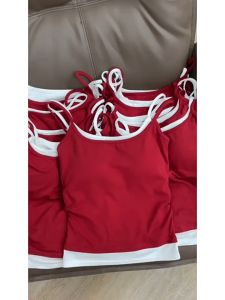 เสื้อสายเดี่ยว มีฟองน้ำน่ารัก สองชั้นสวย