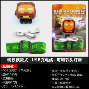 Nắp Đèn Pha Mini Siêu Sáng Có Thể Sạc Lại Cảm Biến Kẹp Câu Cá Ban Đêm Đèn Pin Lithium Đặc Biệt Nhẹ Đồ Du Lịch Cắm Trại Ngoài Trời