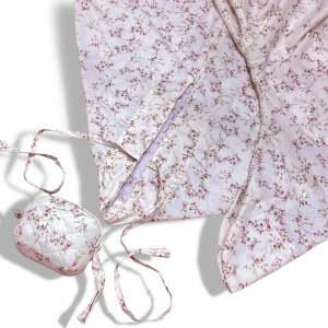 Mukena Terusan Traveling Mini Motif 2in1 Mini Pouch Parasut Korea Premium Bahan Adem Lembut Free Sejadah