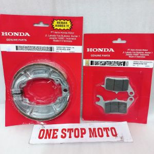 KAMPAS REM PAKET DEPAN BELAKANG HONDA VARIO BEAT SCOOPY SPACY ALL SERIES KVB KZL
