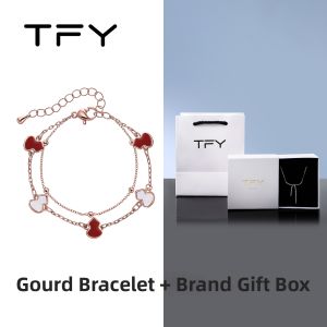 TFY | Red Clover Light Luxury Niche Exquisite High-end Charm Bracelet