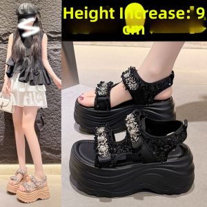 DINGMUYI | Elevated Comfortable Slimming Ladies Sandals 9CM Heel