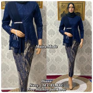 PROMO TERMURAH !!! Kebaya selendang Diana / kebaya setelan rok /setelan kondangan wanita kekinian/setelan kebaya model selendang