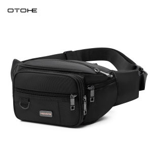 OTOHE Fashion Waist Bag Mens Chest Bag Waterproof Sports Bag Large Capacity Casual Bag Messenger Bag Outdoor Fitness Bag Travel Bag Business Bag