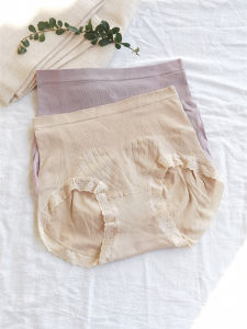 Comfortable Mid-High Waist Women's Triangle Panties: Elastic Tummy Control & Butt Lifting