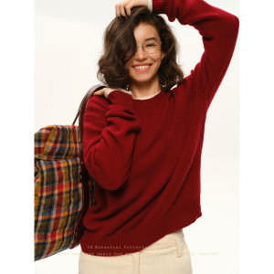 Simple Slim Fit Wool Cashmere Knit Sweater