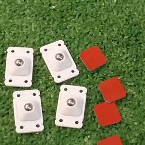 Bộ 4 bánh xe bi thép dán chịu lực di chuyển thùng hộp vật dụng gia đình xoay 360đ
