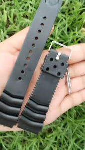 22MM SEIKO DIVERS RUBBER STRAP REPLACEMENT WATCH BAND with springbar