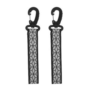 2PCS Reflective Safety Straps For Backpack Keychain Supplies Designed For Camping Hiking Gear Night Security Reflective Tape