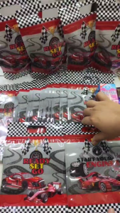 30pcs Race Car Racing Theme Birthday Baby Shower Kids Party plastic chipbags Souvenirs Red Black Theme