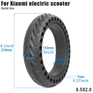 Durable Solid Tire for Xiaomi M365 Pro Electric Scooter Mijia Mi 1S Pro 2 Essential Scooter 8.5 inches Rubber Tyre 8.5 Wheel