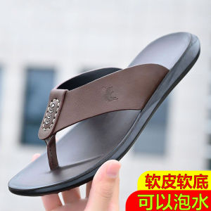 Mens Sandals 2023 New Summer Casual Lightweight Anti-slip Beach Shoes Comfortable Breathable Slip-On Slippers for Outdoor Wear