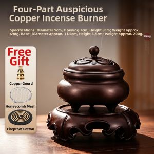 FUSHENGTANG | Purple Copper Censer Incense Burner