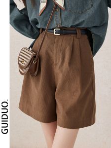 New High Waist A-line Slimming Corduroy Shorts