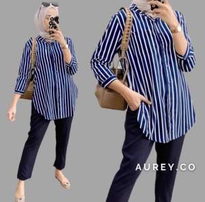 AUREY NEW ONESET SUSUN WANITA ALEKA SETELAN SUSUN RAYON MOTIF KEKINIAN TERLARIS TUNIK ONESET