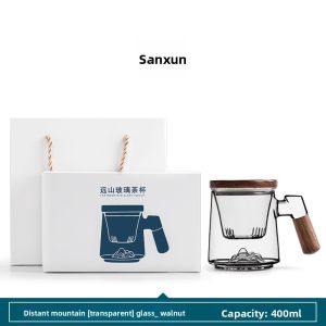 SANXUN | Tea Infuser Cup with Lid Large Capacity