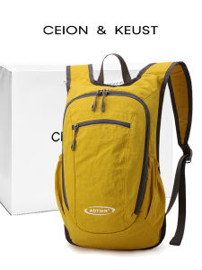 กระเป๋าเป้สะพายหลังสำหรับเดินป่า กระเป๋าเดินทางแบบพับได้ น้ำหนักเบา สำหรับนักเรียน กระเป๋าใส่คอมพิวเตอร์ ขนาด 11 นิ้ว ผ้าไนลอน เข็มขัดแบบยืดหยุ่น