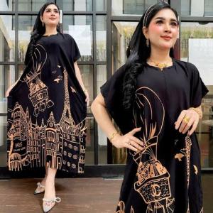 Daster Lowo Jumbo Ld 130 Rayon Adem // Resleting Jepang