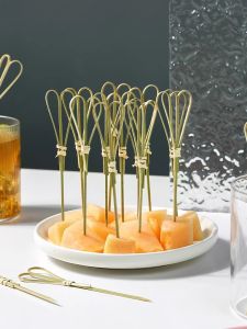 Creative Artistic Bamboo Picks for Food Decoration