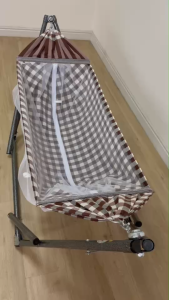 เปลมินิมอล ชุดเปลมุ้ง และมอเตอร์ไกวอัตโนมัติ VINANOI A100 ไซส์S M ปลอดภัย ใช้งานง่าย แข็งแรง ผ้าฝ้ายแท้ นุ่ม ระบายอากาศ เบาแรงคุณแม่