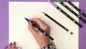 Japan TOMBOW ABT Dual Soft Brush Pen & Fine Tip 10pcs/set Calligraphy Pens Double Head Markers Drawing Painting Art Supplies